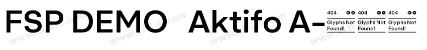 FSP DEMO   Aktifo A字体转换